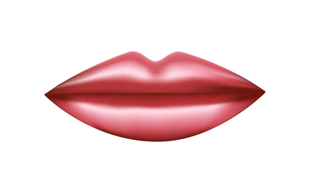 Boca do objeto lábios rosa brilhante
 - Vetor, Imagem