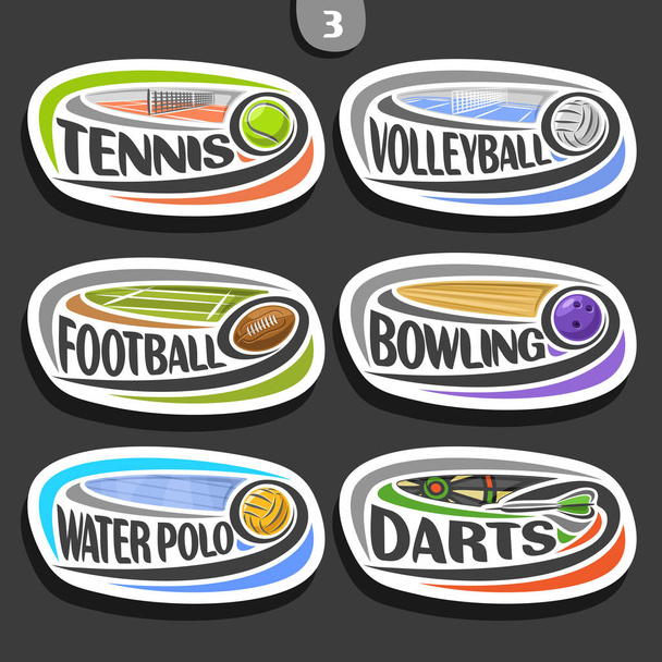 Ensemble vectoriel de logos sportifs
 - Vecteur, image