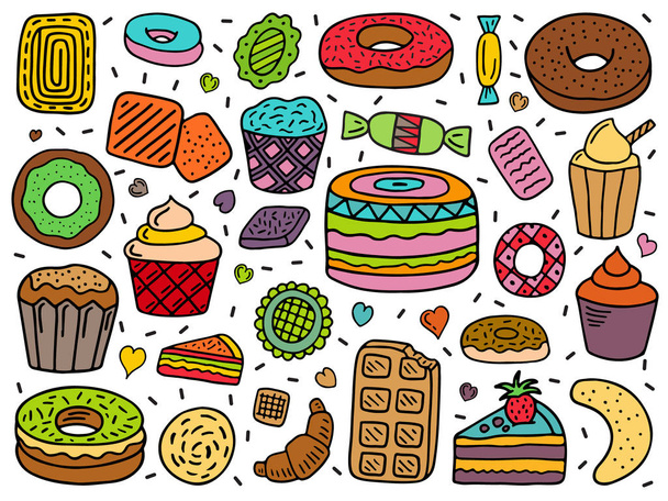 vector set of sweets - Vector, Image