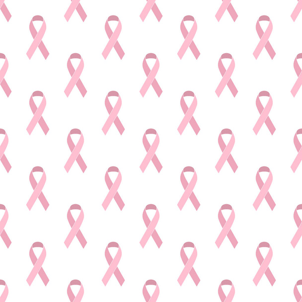 Breast cancer seamless pattern. - Vector, Image