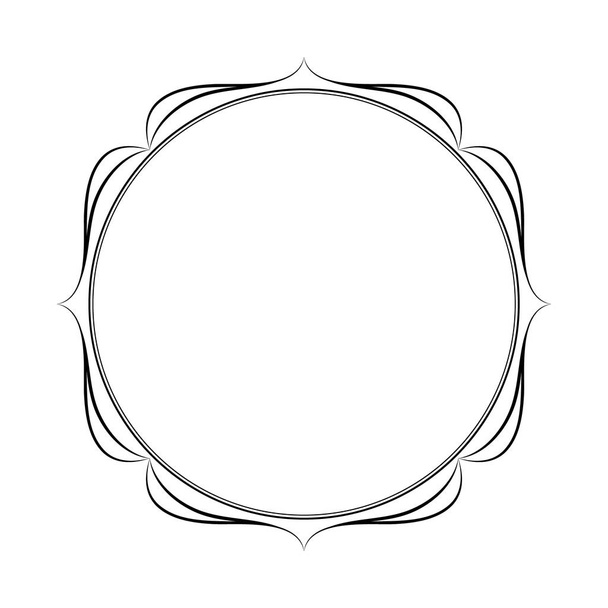 Elegant frame.Vector illustration. Black . - Vector, Image