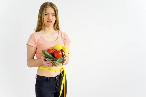 Woman eating healthy - Photo, image