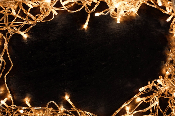 Abstract Glowing Christmas Lights  - Фото, изображение
