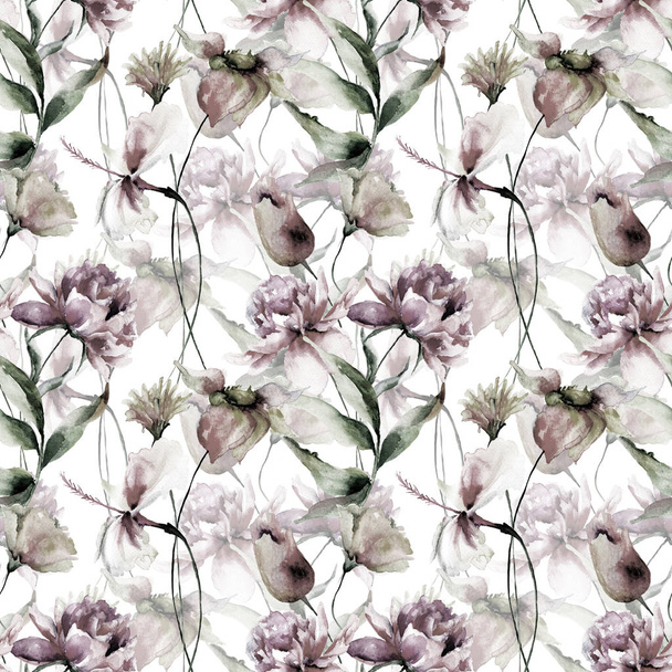 Floral seamless pattern - Фото, зображення