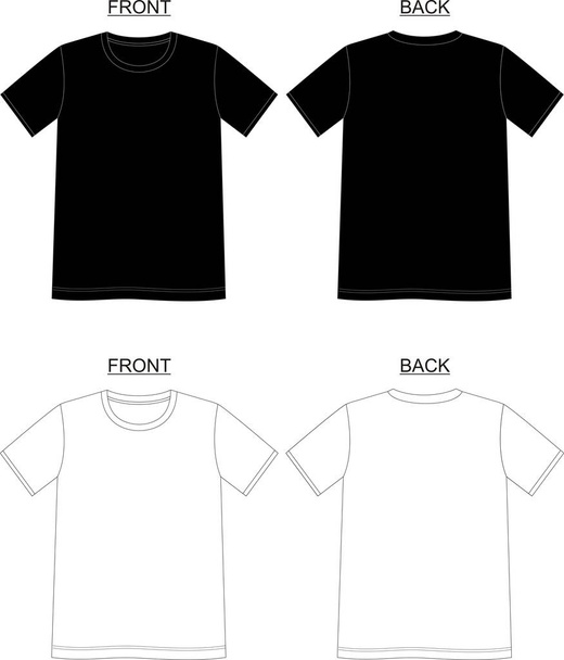 T-Shirt Şablonu  - Vektör, Görsel