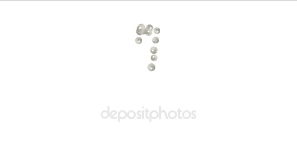 4 k perła piłka jaj, kropelki cieczy, bubble blister, kamienie szlachetne diamenty Biżuteria kryształ - Materiał filmowy, wideo