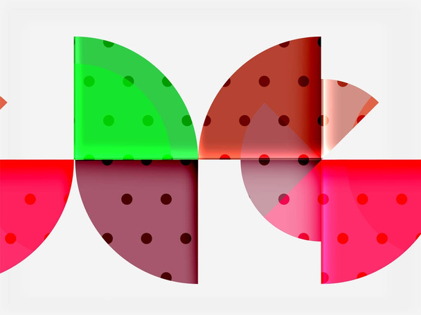 Geometric circle abstract banner - Vector, Image