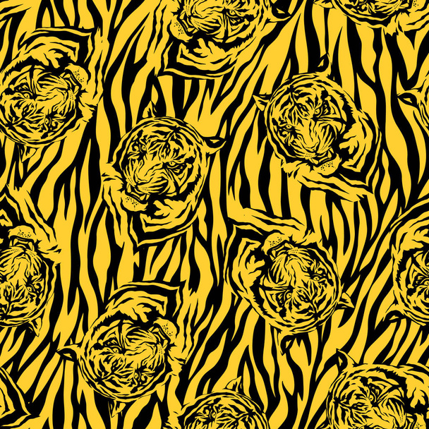 Pattern of the tiger - Vektor, Bild