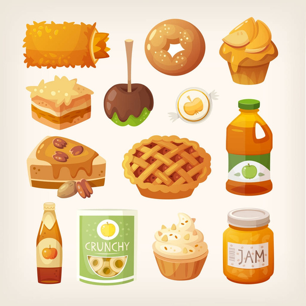 Food made from apples - Vector, Image