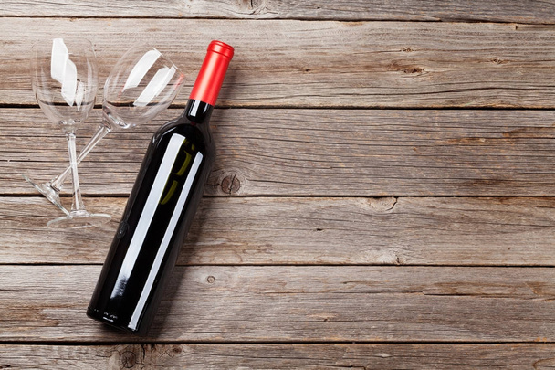 Wine bottle and glasses - Photo, Image