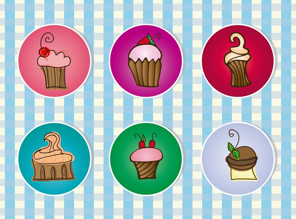 Cupcakes - Vetor, Imagem