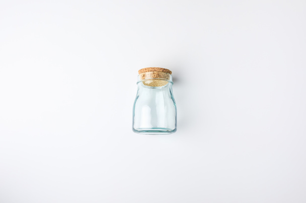 transparent glass bottle with bung - Fotografie, Obrázek