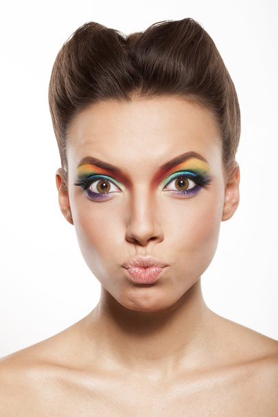 rainbow makeup - Fotoğraf, Görsel