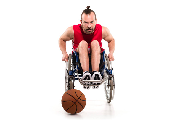 Basketball player in wheelchair  - Photo, Image