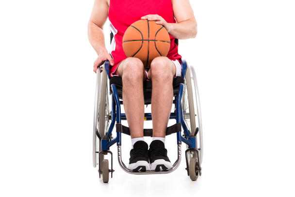 Basketball player in wheelchair - Fotoğraf, Görsel