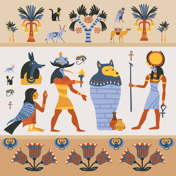 altägyptische Illustration - Vektor, Bild