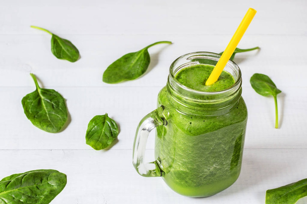 healthy green smoothie drink - Φωτογραφία, εικόνα