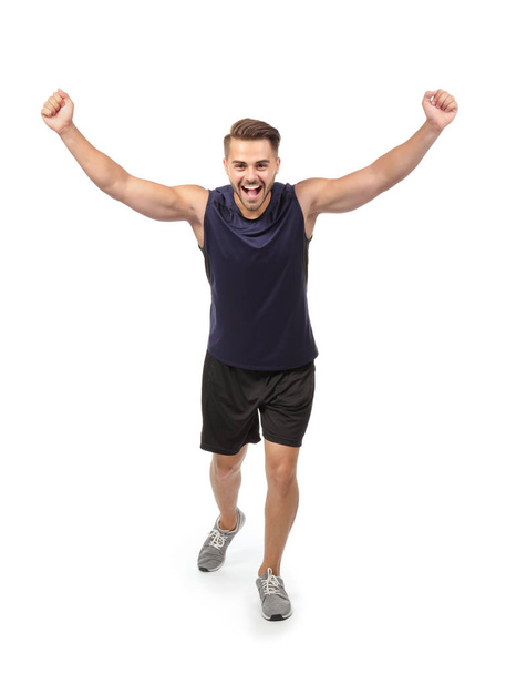 Young man in sportswear running   - Photo, image