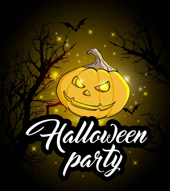 Invitation to a Halloween party - Vector, Image