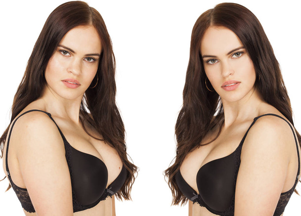 Concept retouch photos before and after - Foto, Bild