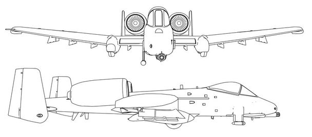 Set militärischer Düsenjäger-Silhouetten. Abbildung von Flugzeugen in Höhenlinien - Vektor, Bild
