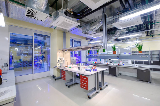 A Skolkovo Technopark modern tudományos laboratóriumi belső - Fotó, kép