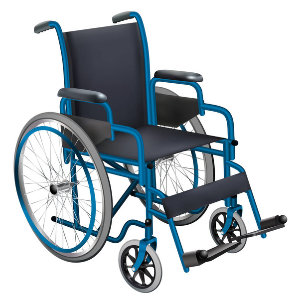 Wheelchair. Medicine and health. Isolated object. Vector - Vetor, Imagem