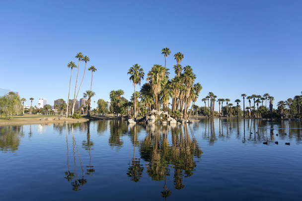 Encanto Park jezera, v centru města Phoenix, Az  - Fotografie, Obrázek
