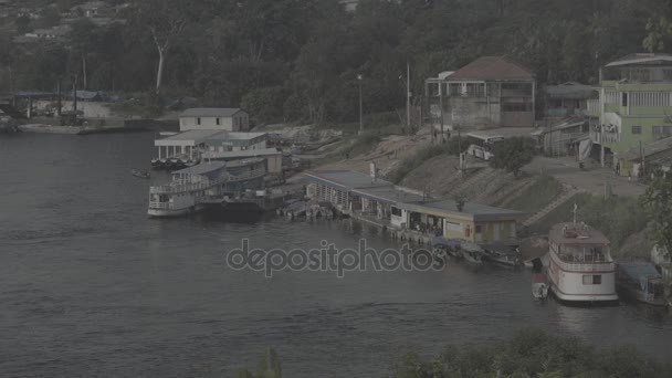 Sao Gabriel da Cachoeira kikötő - Amazon - Felvétel, videó