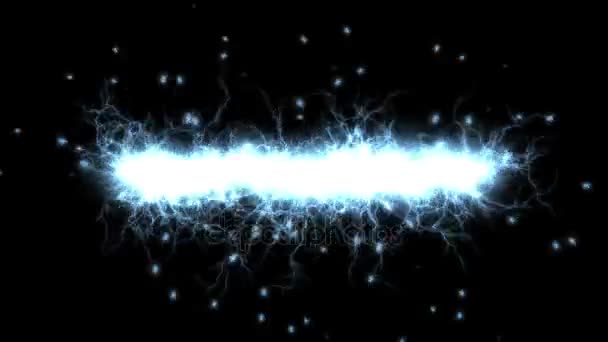 磁気、雷の 4 k 粒子光線レーザー花火レーザー抽象的な背景. - 映像、動画