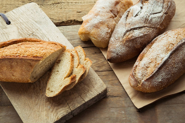 Organic homemade bread for breakfast. - 写真・画像