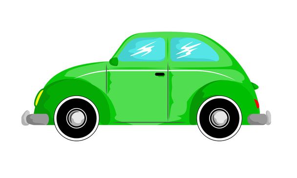 Vihreä auto kuljetus
 - Vektori, kuva