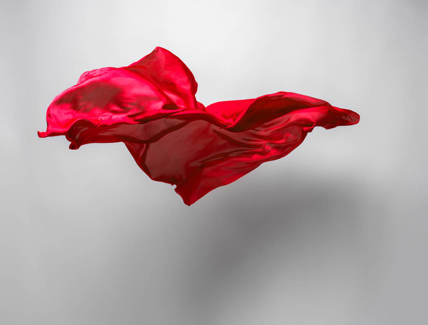 abstract red fabric in motion - Photo, image
