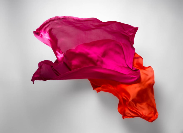 abstract red fabric in motion - Photo, Image