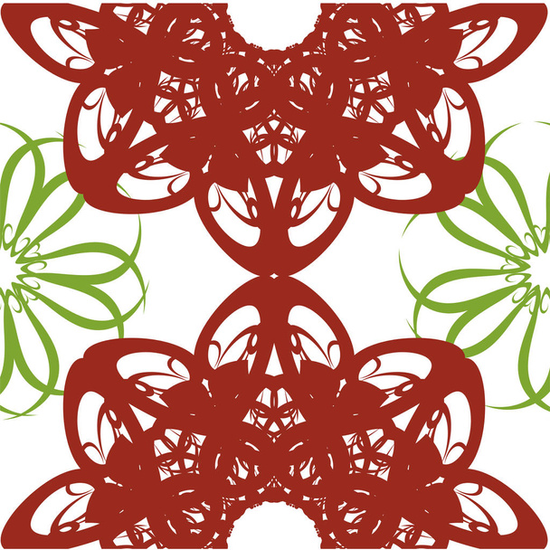 Naadloze abstract floral patroon, patroon van de mandala - Vector, afbeelding