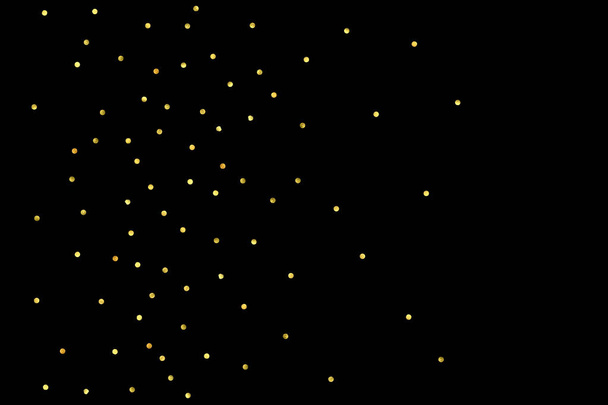 Particelle d'oro scintillante su sfondo nero
.  - Vettoriali, immagini