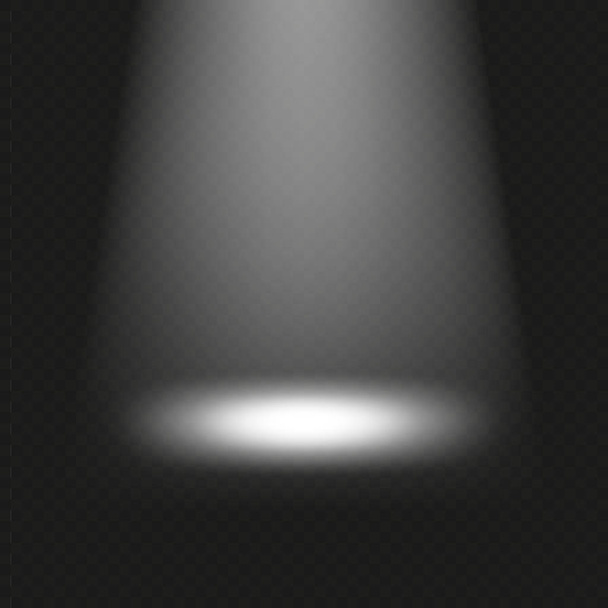 lantern beams. black background with light - Vector, Image