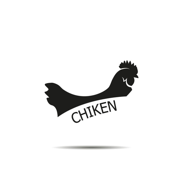 κοτόπουλο λογότυπο για το σχεδιασμό ιστοσελίδων - Διάνυσμα, εικόνα