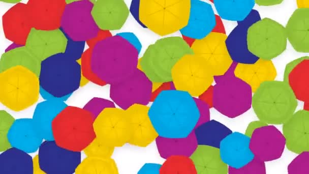 Fundo abstrato com guarda-chuvas
 - Filmagem, Vídeo