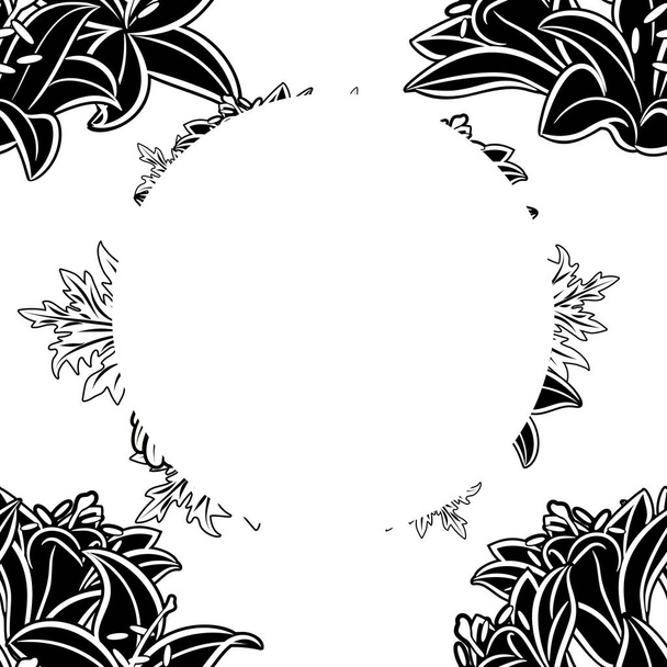 frame with flowers - Вектор,изображение