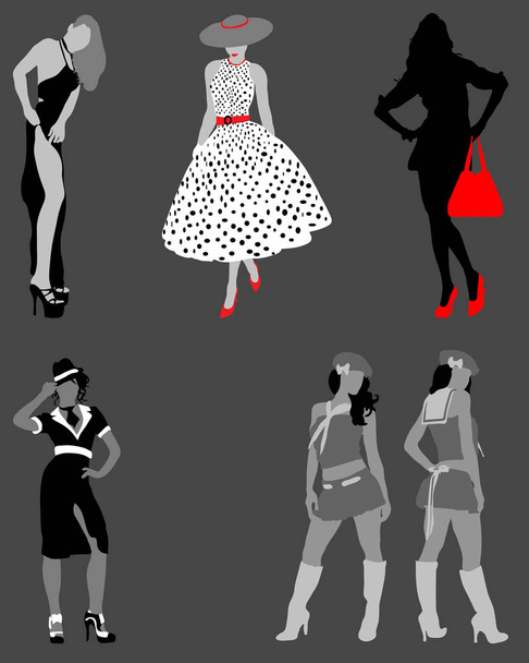 Illustration der Mode - Vektor, Bild