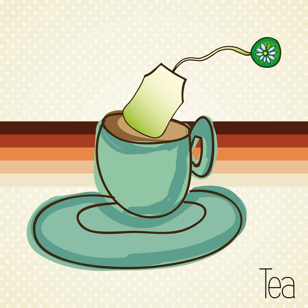 herbata ikony - Wektor, obraz