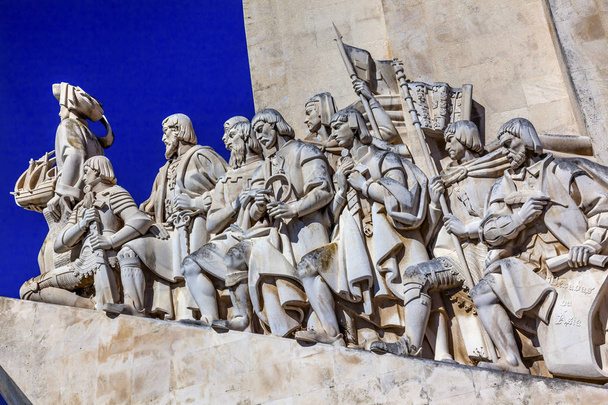Monument to Diiscoveries Explorers Tagus River Belem Lisbon Portugal - Foto, Imagen