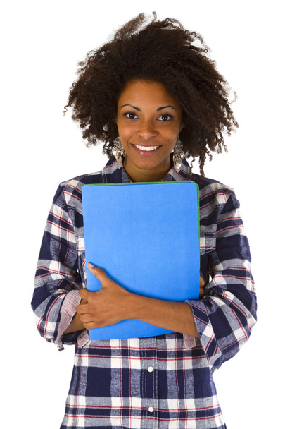 Женщина афро-американка с заявлением о приеме на работу
 - Фото, изображение