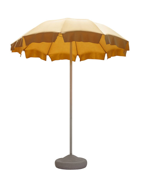 Большой пляжный зонтик - желтый
 - Фото, изображение