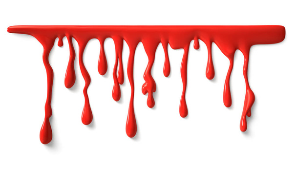 Druipend van bloed met uitknippad - Foto, afbeelding