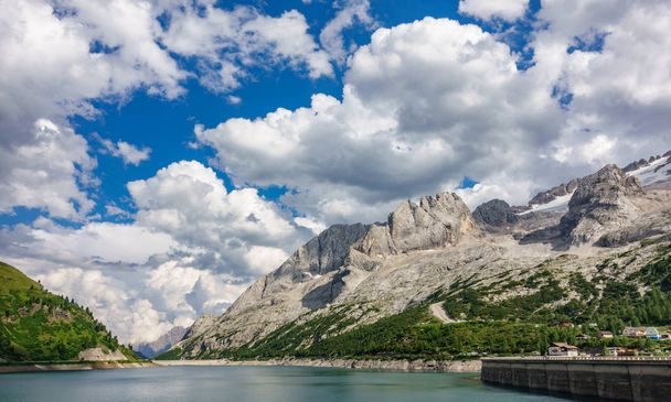 Lago di Fedaia dam, Dolomites - Photo, Image