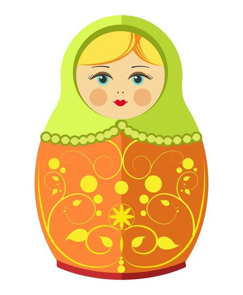 Russian nesting doll - Vettoriali, immagini