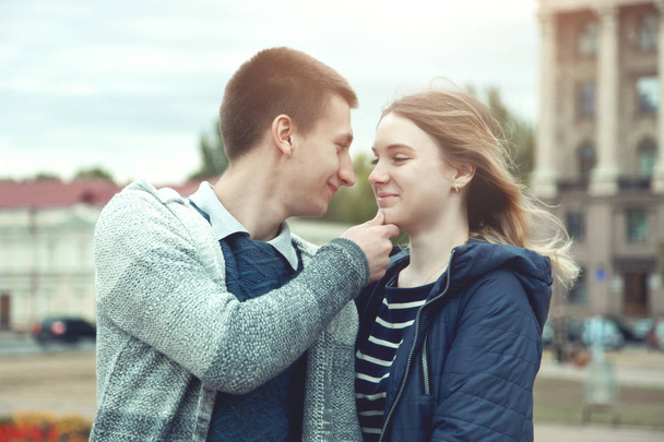 loving couple, guy with a girl - Foto, Imagem