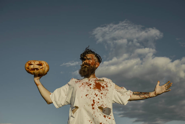 Halloween war victim and horror concept - Foto, imagen